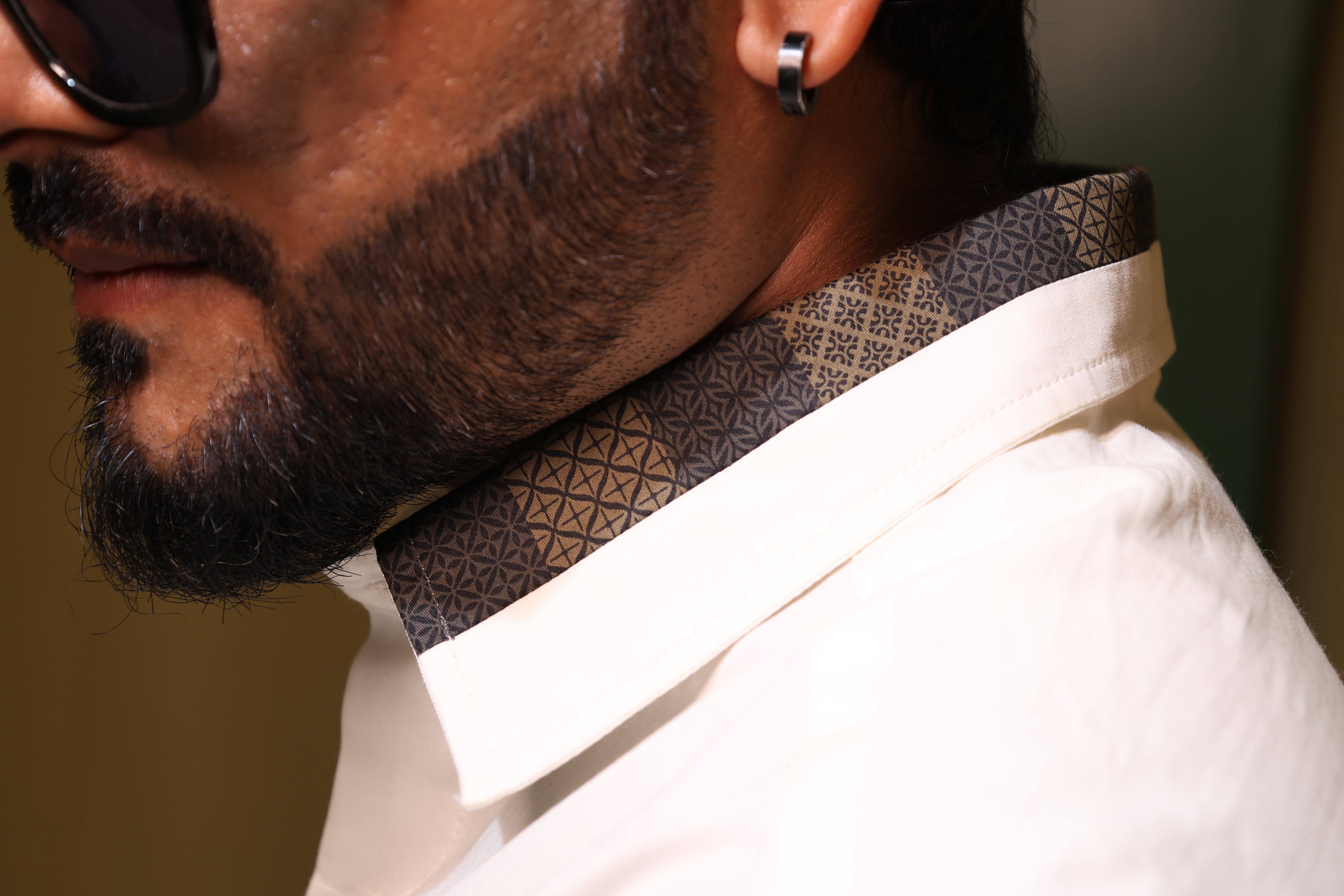 Heritage check statement shirt