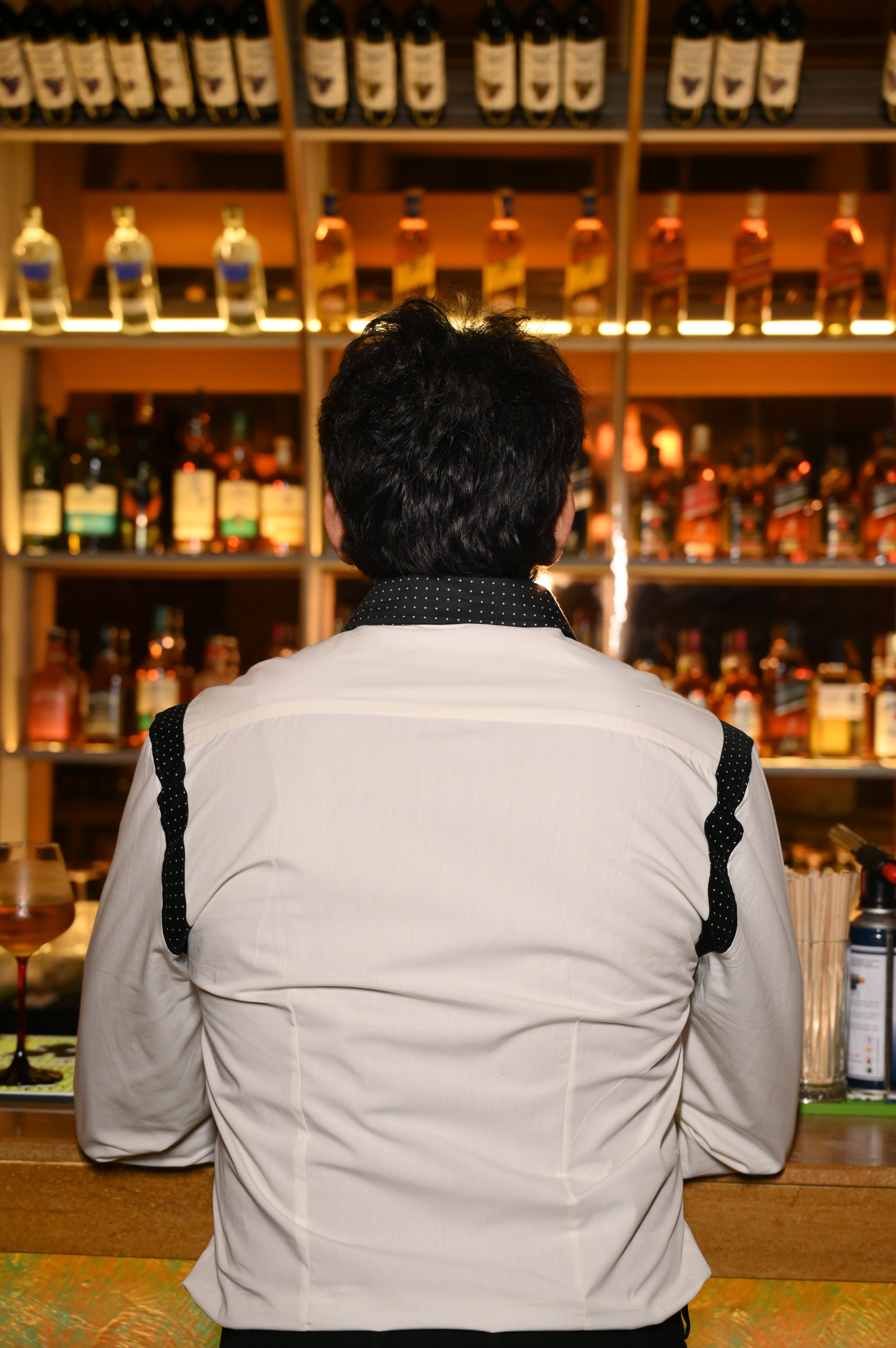 Black Strips Detailing White Shirt