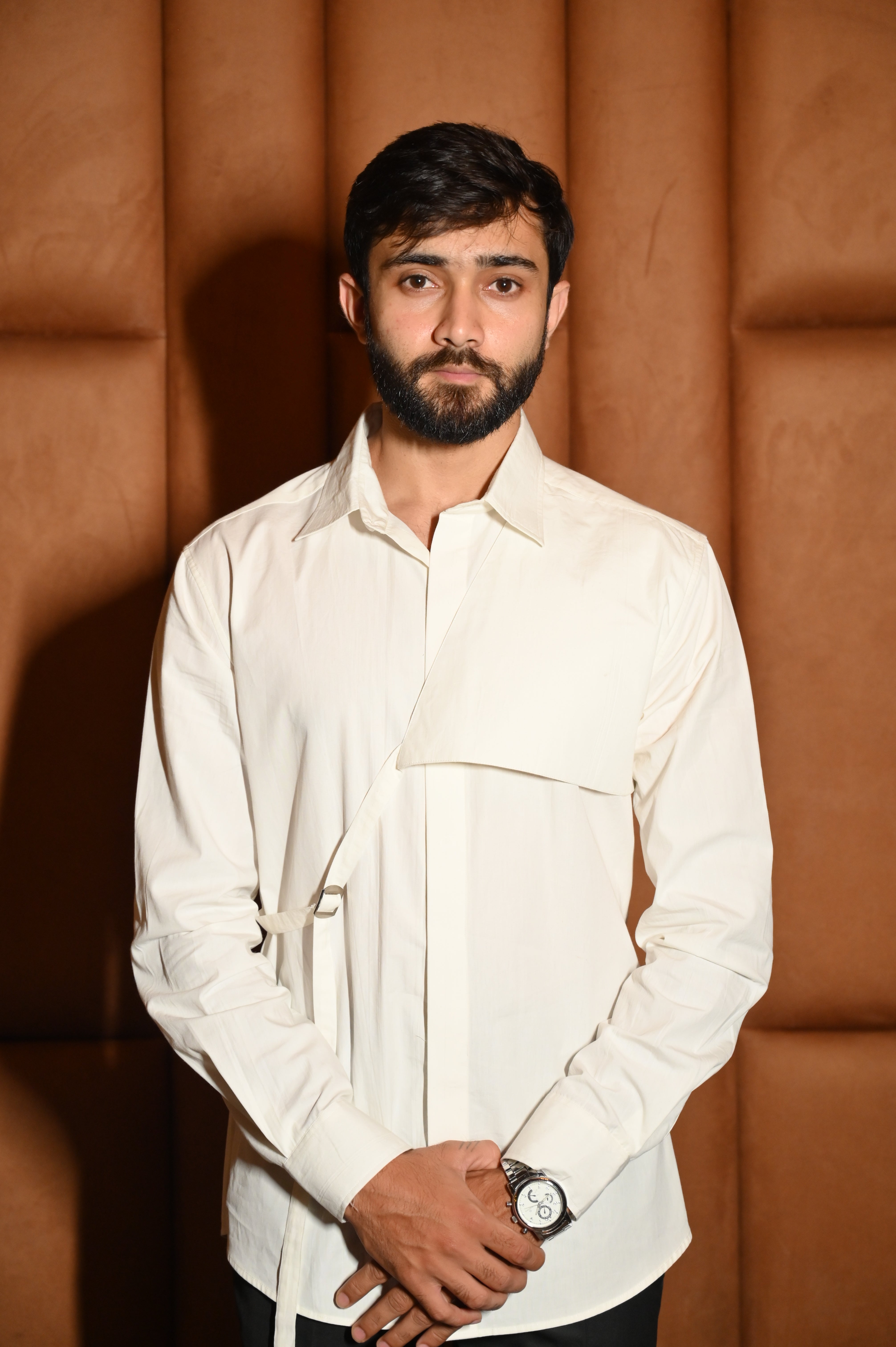 Statement Hook Pattern Shirt