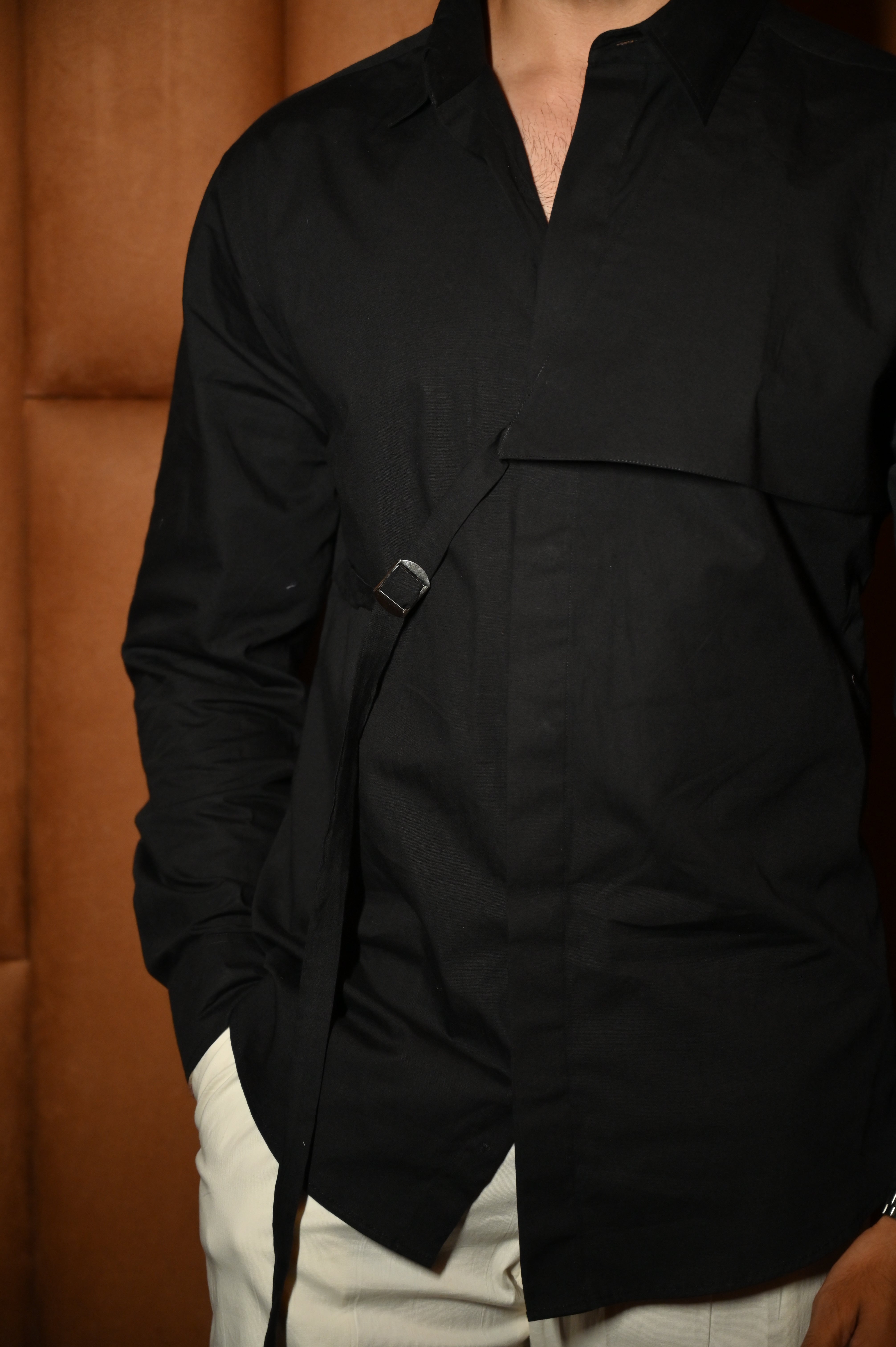 Statement Hook Pattern Shirt