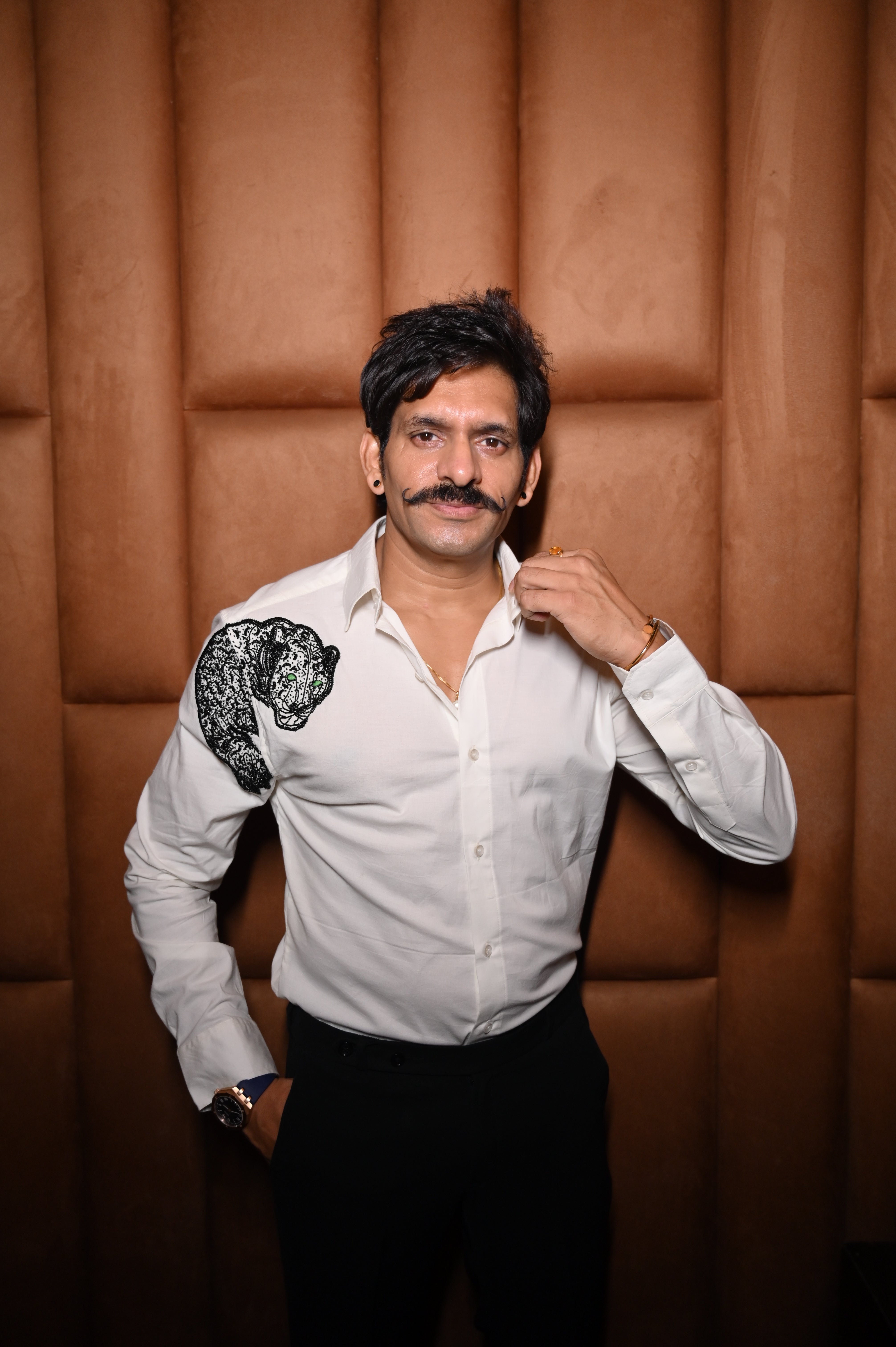 White Leopard Statement Shirt