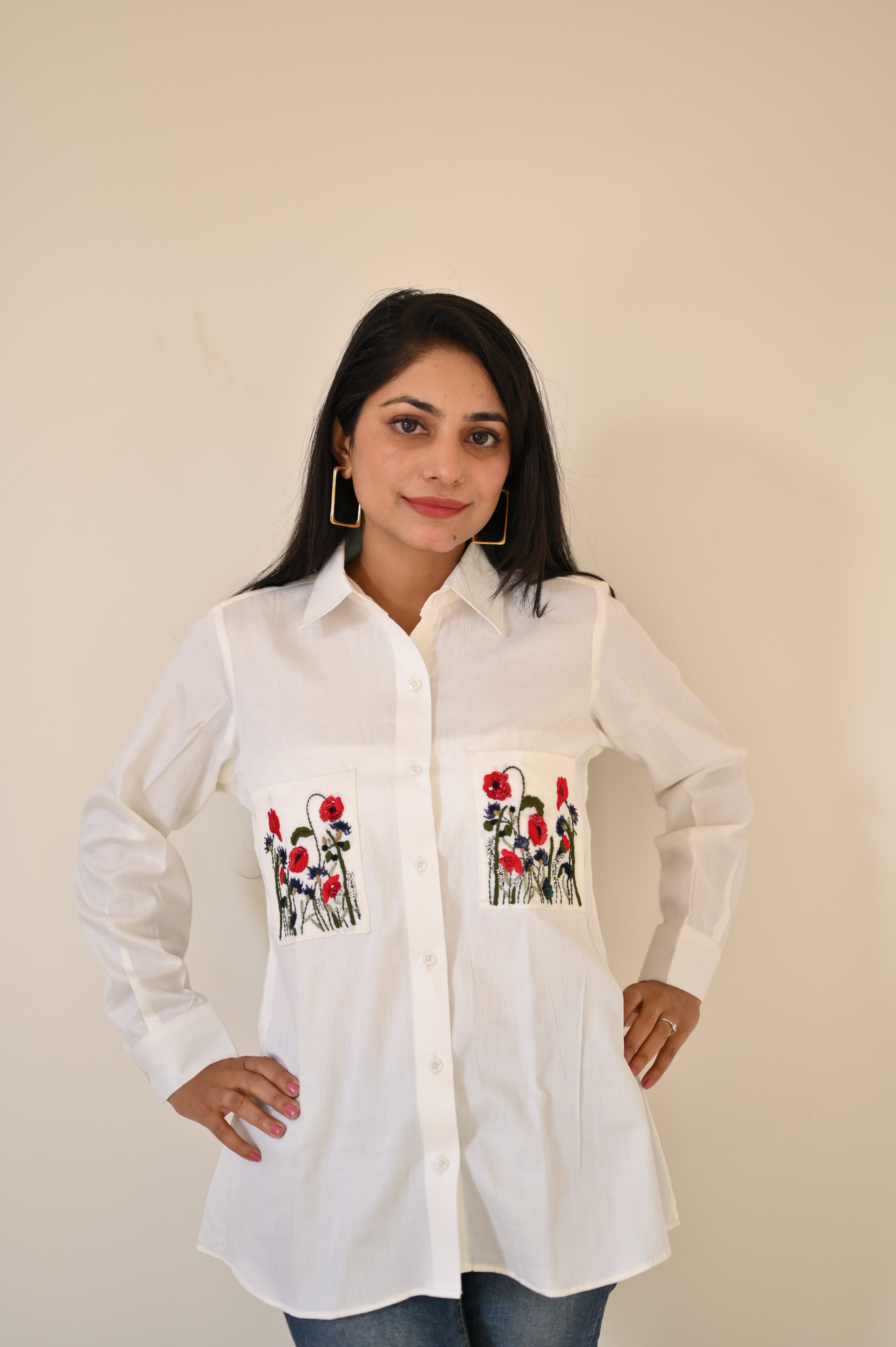 Girls Hand Embroidered shirt