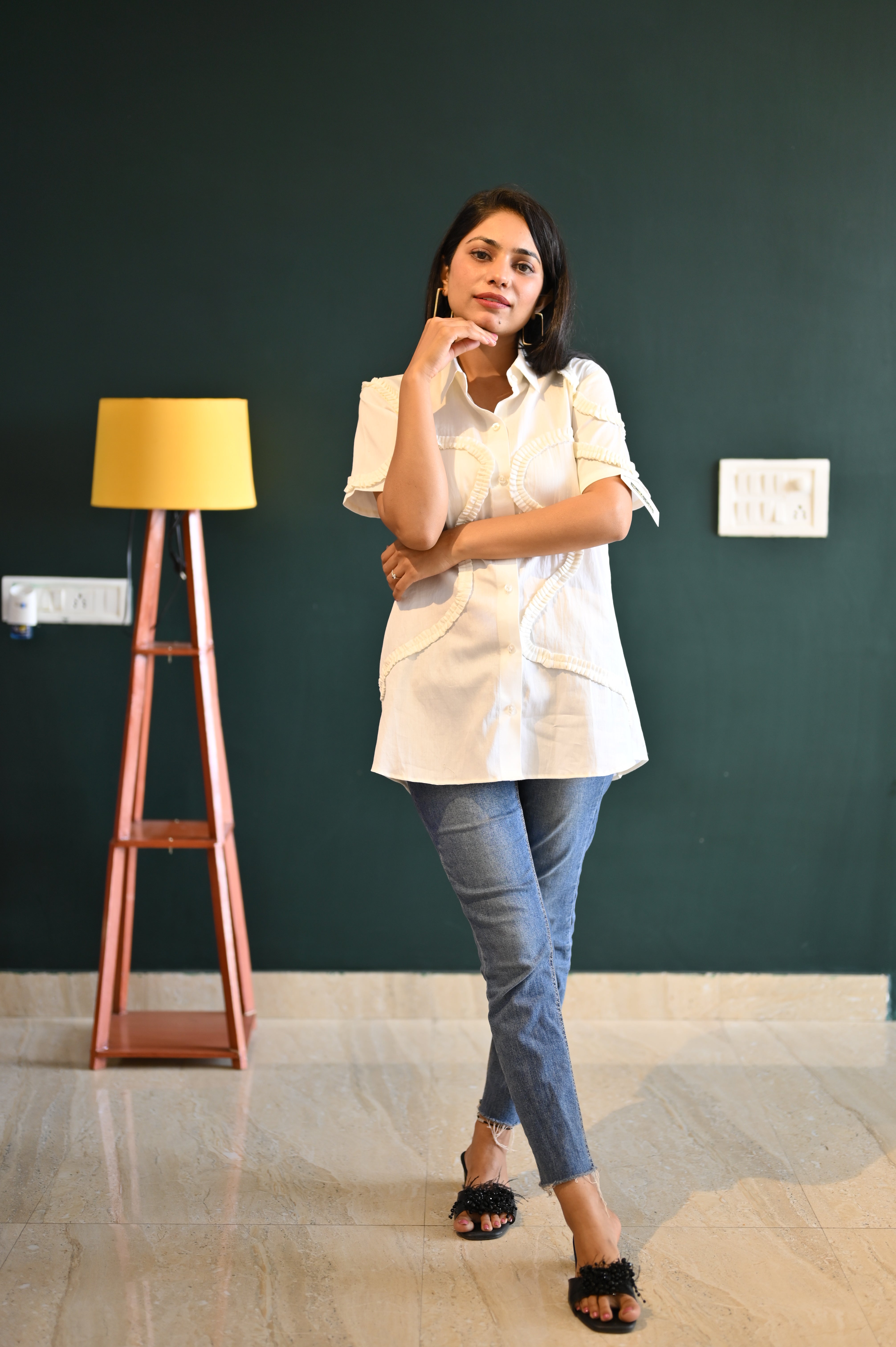 Spiral Pattern Statement Shirt