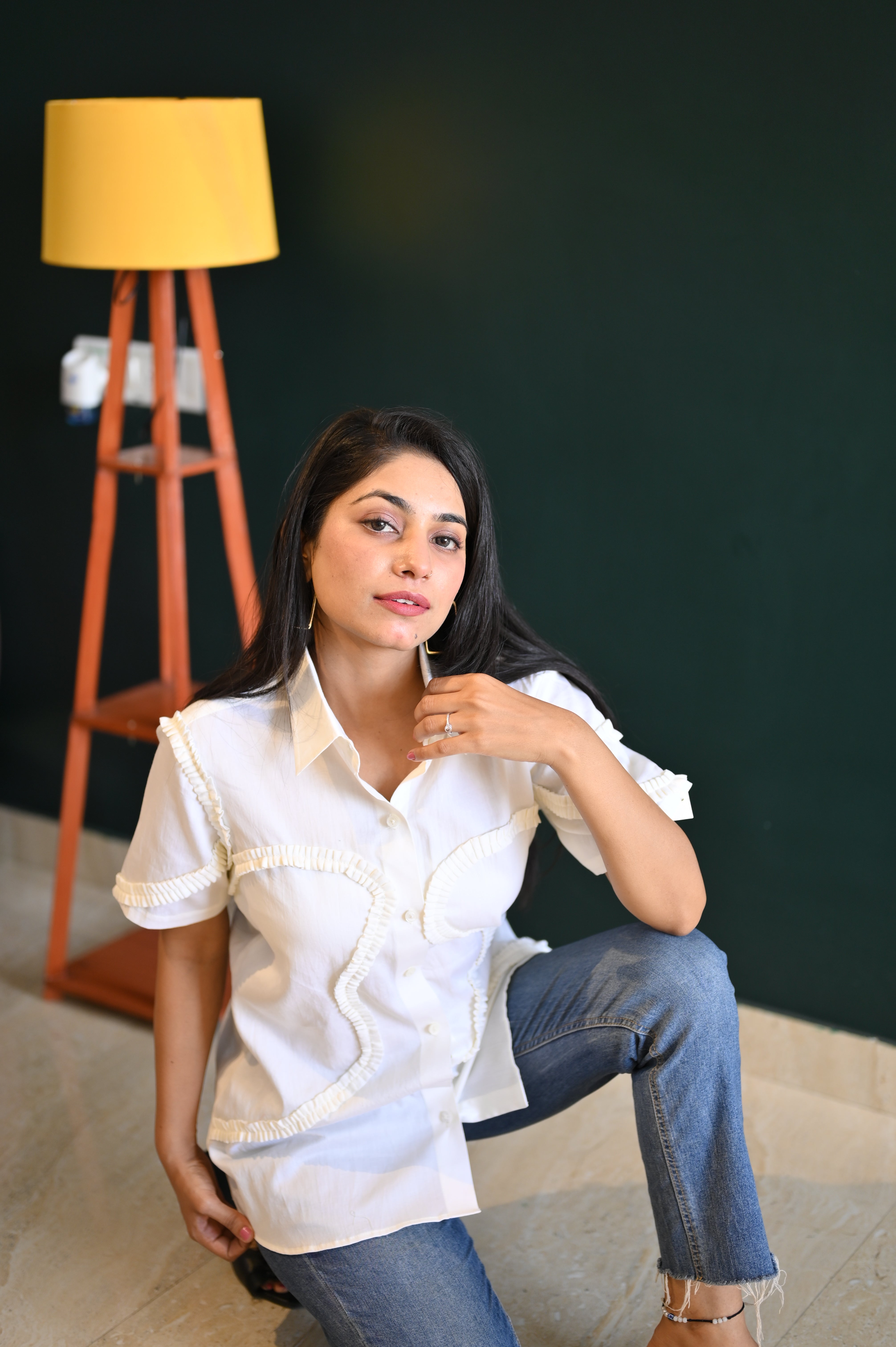 Spiral Pattern Statement Shirt