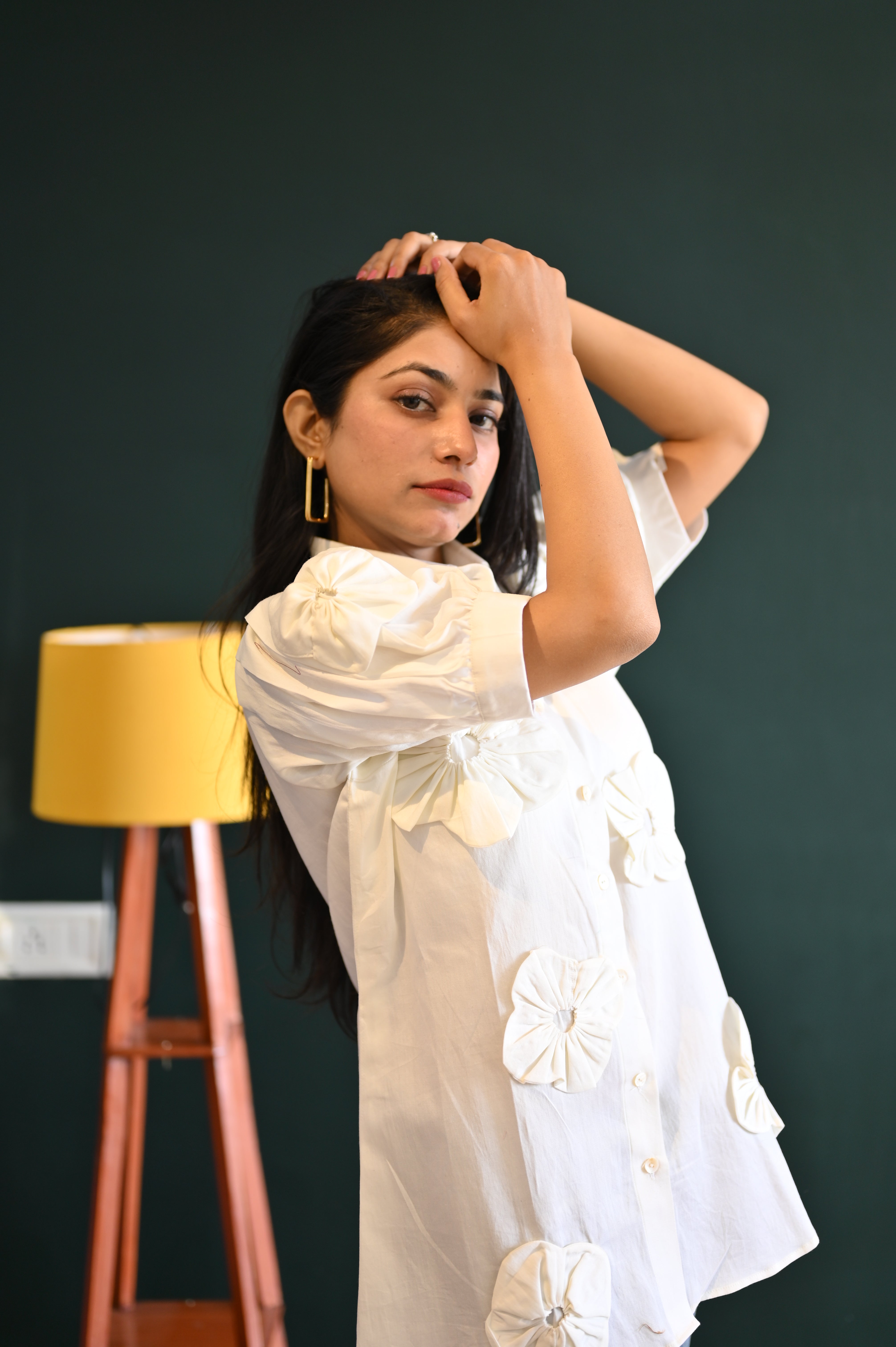 Spiral Pattern Statement Shirt