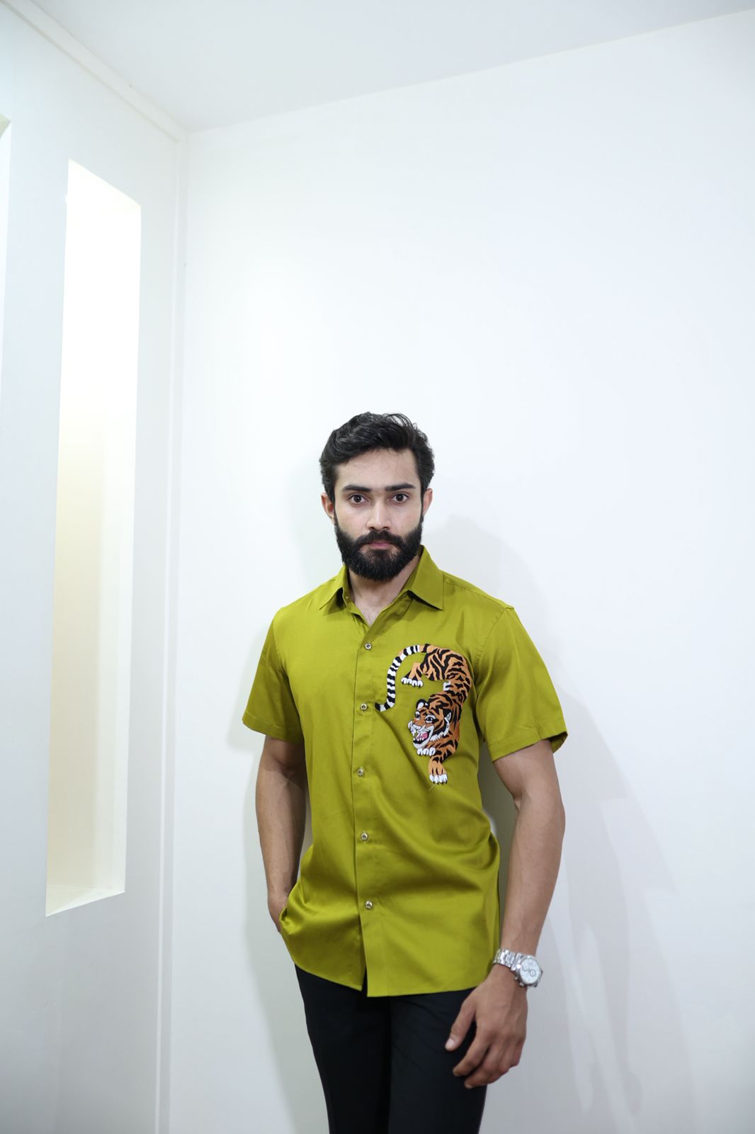 Tiger Half Statement Shirt