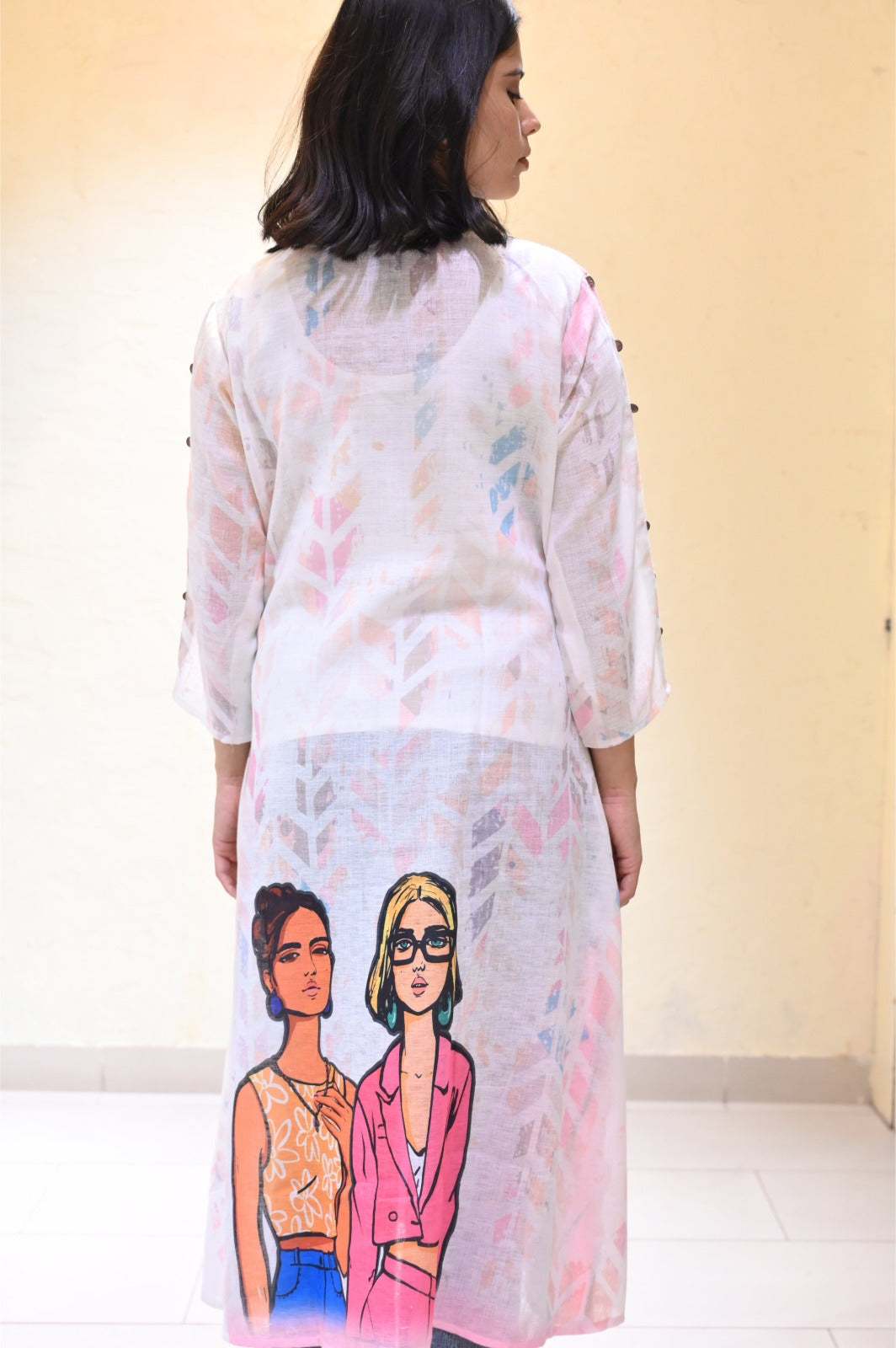 Girlfriends Linen Kurta